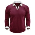 thumbnail image 3 of Ceisia Men's Casual Striped Half Button Round Neck Pullover with Pocket Daily Fashion Top Gift, 3 of 7