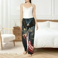thumbnail image 4 of Fotbe North American Bald Eagle1 Pantalones de Pijama para Mujer, Pantalones de Dormir, Pantalones Pj con Cordón y Bolsillos-3X-Large, 4 of 6