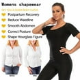 thumbnail image 4 of Sauna Suit for Women Weight Loss Sauna Shirt for Women Sweat Suit Waist Trainer Vest Fitness Body Shaper Zipper for Weight Loss, 4 of 7