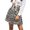 Navy, variant on Women's Tennis Skirts Summer High Waist Ruffled Summer Print Floral Skirt Women Casual Beach Bohemian Short Style Blue XXL