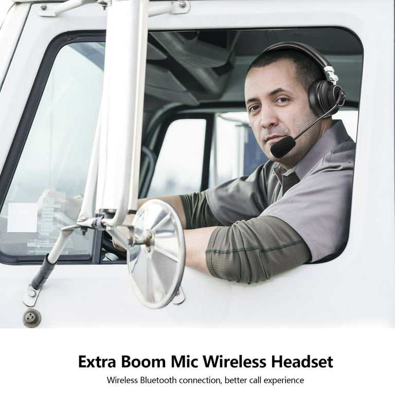 LUXMO Trucker Bluetooth Headset, Wireless Headphone Over The Head