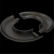 White Decorative Escutcheon Plate