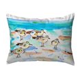 thumbnail image 1 of Betsy Drake NC1089 Coussin Intérieur & Extérieur 16 x 20 Po. Sept Sanderlings Non-Cordé, 1 of 1