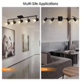 thumbnail image 4 of BoostArea Track Lighting Kit, Kitchen Lighting Fixtures Ceiling, 5 Light Track Lights, Rotatable Light Heads, Modern Track Lighti, 4 of 8