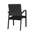 thumbnail image 3 of Newport Reception Waiting 18.5" Guest Chair / Black Steel / Dark Gray / Black, 3 of 5