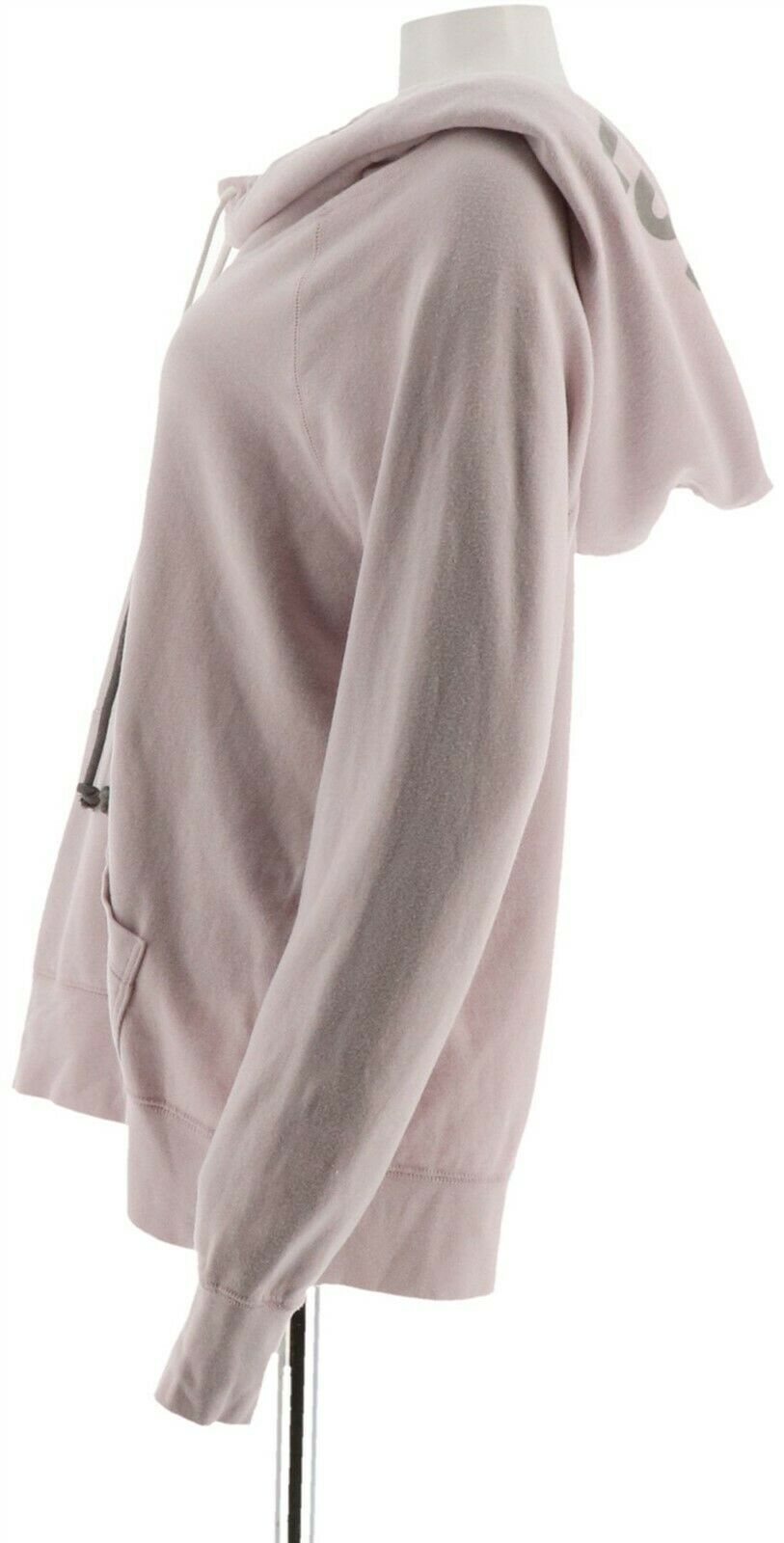 peace love world cowl neck hoodie with affirmation