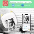 thumbnail image 4 of Portable Photo Printer, Mini Wireless Instant Photo Printer, Wireless BT Thermal Printer Mobile Printer with LED, 4 of 4