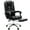 Black 7 Points Massage, variant on Hoffree Executive Office Chair Massage and Footrest Ergonomic Computer Desk Chair Reclining High Back Leather Office Chair Lumbar Back Support Swivel Rolling for Home Office Black