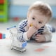 thumbnail image 4 of Mini carrito de compras de juguete para niños | Juguete de supermercado de juguete con bloques de madera giratorios de 360 grados | Juguete educativo de rol para niños pequeños, 4 of 4