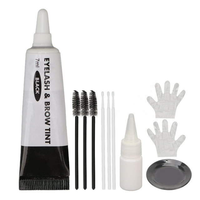 Eyebrow Eyelash Color Kit, Lasting Eyebrow Dye Kit Safe Ingredients ABS Shell For Beauty Salon For Woman ANGGREK No