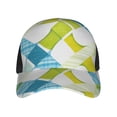 thumbnail image 4 of Curved Design Along The Top Of The Baseball Cap Reinforced Adjustable Breasted Four Seasons Available Lime Houndstooth Hand-Drawn Sketch_3, 4 of 8