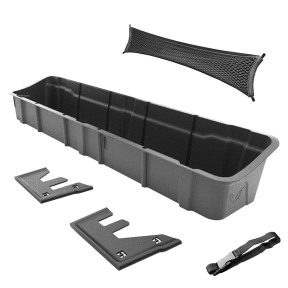 MaxMate Underseat Storage Box Compatible with 2015-2026 Ford F-150; 2017-2026 F-250 F-350 SD Supercrew Cab, Rear Under Seat Extra Cargo Store Organizer | CB5F2228MX