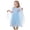 A94-Light Blue, variant on Ccpelsie Girls Tutu Dress Ruffle Short Sleeve Fluffy Summer Party Tulle Dress for Little/Big Kids(Red,2-3 Years)
