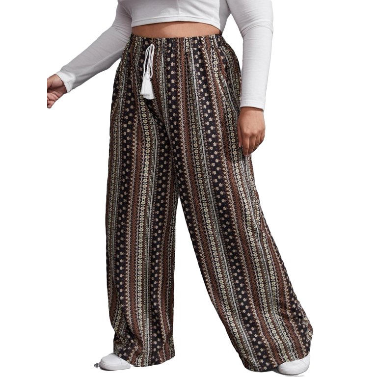 Three-Dimensional Cut High Waist Trousers Wide Leg Carrot Pants