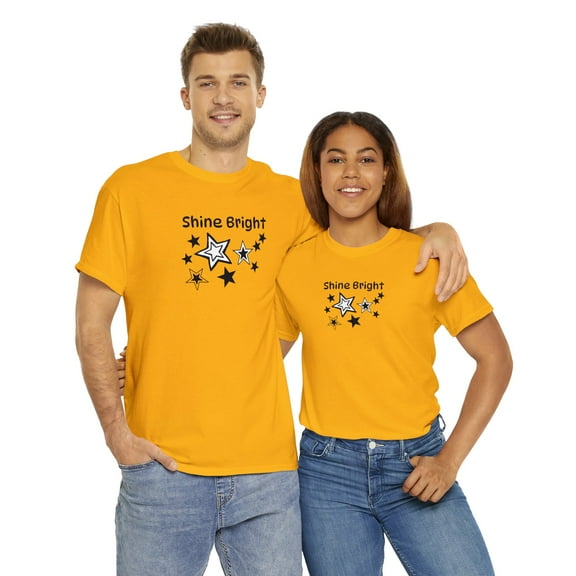 Shine Bright Star Unisex Heavy Cotton Tee
