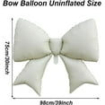 thumbnail image 2 of NOGIS 4 Pcs Giant Red Bow Balloons 39 Inch, Coquette Beige Bowknot Ribbons Balloon/Bow-Knot Foil Balloons for Baby Shower Bridal Gender Reveal Girl Party Wall Decor, 2 of 7