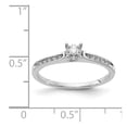 thumbnail image 4 of 14k White Gold Diamond Ring RM5639, 4 of 5