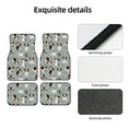 thumbnail image 4 of Honeii Funny Beagle Active Dog Print Car Foot Mat Four-Piece Set - Front & Rear Universal Car Floor Mats for SUVs, Trucks, Sedans, 4 of 7