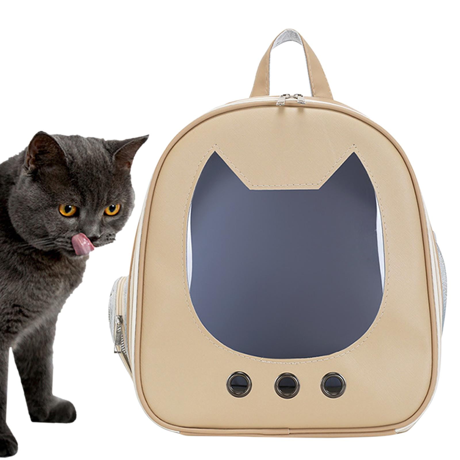 Bvdfgk Cat Carrier Backpack Ventilated Large Airline Approved Walking Hiking Khaki