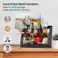 thumbnail image 4 of Msake 2 Pack 32GB Digital Picture Frame WiFi, 10.1 Inch IPS Touch Screen Smart Photo Frames, Cloud Smart Photo Frames Send Photos/Videos via Free App from Anywhere, Auto-Rotate, Great Gift!, 4 of 12
