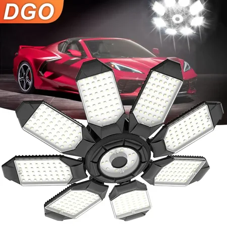 

Anjet-TA 1pc LED Garage Ceiling Light Deformable Ultra Bright LED Garage Light 200W Super Bright Garage Light For Basement Workshop Barn Storage Room