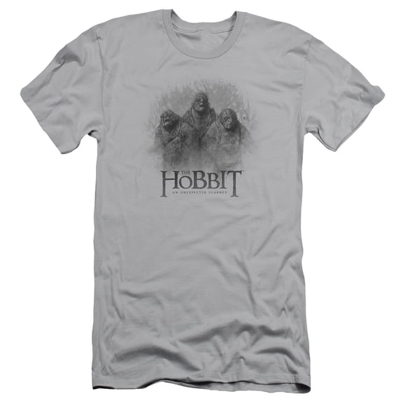 The Hobbit Three Troll S/S Adult 30/1 T-Shirt Silver