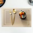 thumbnail image 5 of European Style Pvc Western Placemat Gold， Kitchen Placemats Heat Place Mats Washable Pvc Table Mats Woven Vinyl Plastic Placemats for Dining Table Non Slip Stain Kitchen Table Placemats, 5 of 7