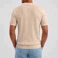 thumbnail image 4 of FOPSUFGWFO Men's T-Shirts Short Sleeve Knit Casual Tops Solid Color Soft Loose Fit Pullover Crew Neck Blouses For Work Gym XL, 4 of 5