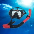 thumbnail image 6 of Swimming Goggles Diving Snorkeling Two Breathing Tubes Large Frame Silicone Glasses for Men and Women, 6 of 6