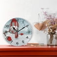 thumbnail image 2 of SKYSONIC Christmas Snowman Wall Clock 10 Inch Silent Non Ticking Round Clock Oil Painting Clock Easy to Read Clock for Living Room Bedroom Bathroom Home Decor, 2 of 7