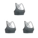 thumbnail image 5 of Qarigey Sujetadores deportivos Fitness Bra Firmeza Apasionado Ductilidad Sport Prop Cross Back Dulce regalo para mujer Chica Gris claro XL Type1 NO1, 5 of 6