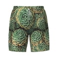 thumbnail image 4 of Lsque Mens Swim Trunks Succulents Pattern - Bathing Suit Compression Liner - Beach Swim Shorts Swimwear - (S-3XL) - Stretch Quick Dry -XX-Large, 4 of 9