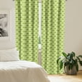 thumbnail image 2 of Ambesonne Hedgehog Curtains, Spiny Mammals Green, Pair of 28"x95", Pistachio and Lime Green, 2 of 5