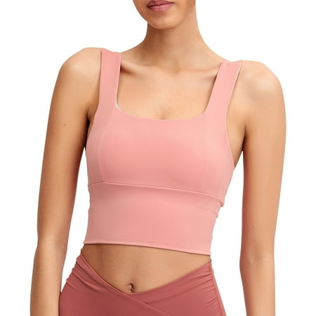 

MEGAWHEELS Women Sports Gathering Underwear Yoga Vest Fitness Bra Crop Top