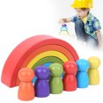 thumbnail image 3 of Bloques de Construcción de Creatividad Juguete, Juguetes para construyir para niños de madera para bebés, 3 of 7