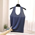 thumbnail image 5 of qucoqpe Summer Halter Tank Tops for Women Fashion Casual Solid Color Sleeveless Shirts Trendy Loose Fit Blouses, 5 of 7