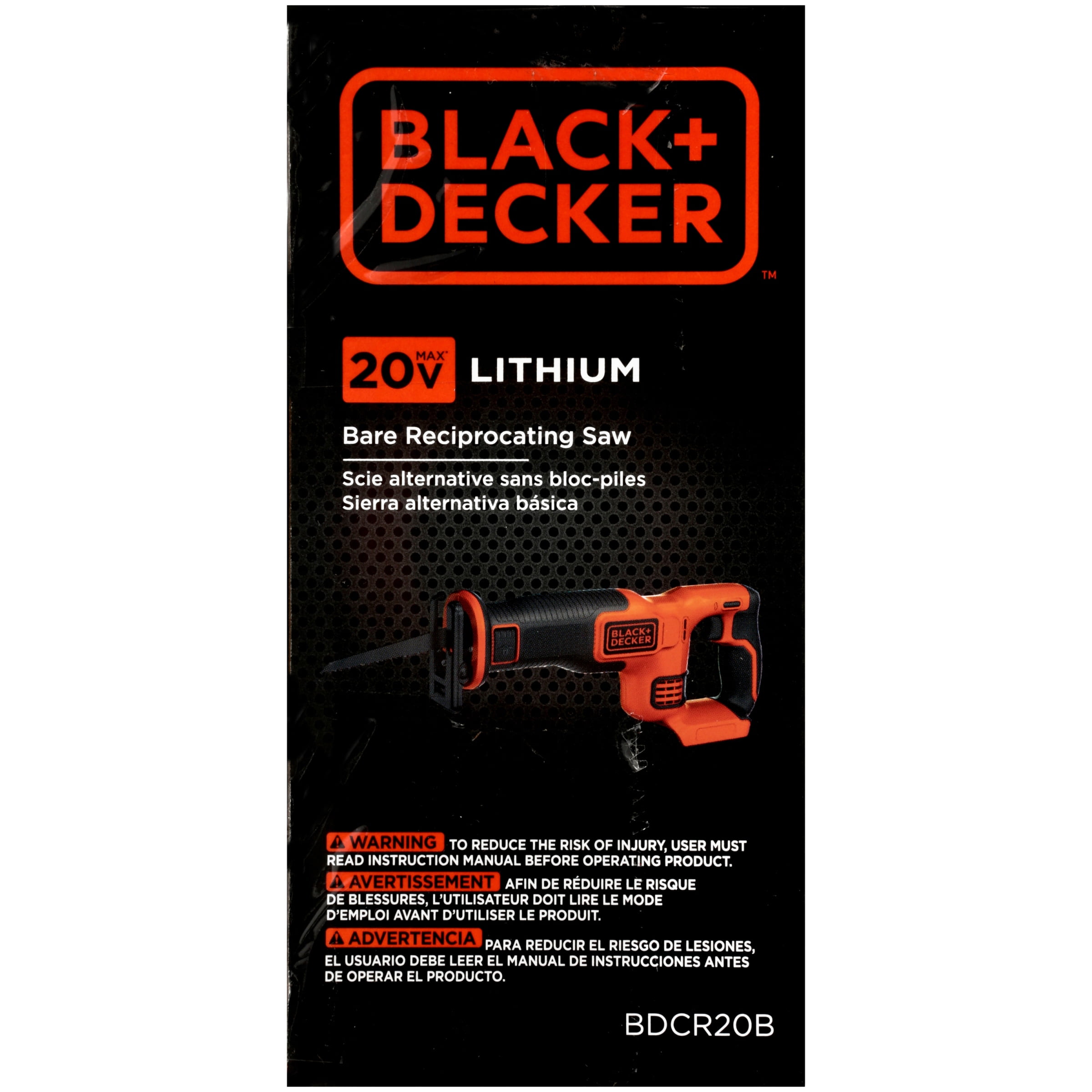 BLACK+DECKER 20V MAX* POWERCONNECT 7/8 in. Cordless Reciprocating Saw  (BDCR20B) Reciprocating Saw, tool only 