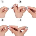 thumbnail image 5 of 40 Sets Cabochon Ear Studs Setting Stainless Steel Stud Earring (Tray 8 10 12 14mm) with Transparent Glass Cabochons Stud Earring Sets with Loop for DIY Earrings Making, 5 of 7