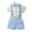 Sky Blue, variant on Kid Boy Clothes Suit Collared Dress Shirt Suspender Pants Children's Day Outfit Baby Boy Toddler Dress Up Clothes 5-6 Years