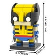 thumbnail image 2 of Marvel Wolverine Logan Mini Figure Building Block compatible with LEGO Brickheadz Brick Kit, Great Gift Desktop accessory decor - 128 Pieces, 2 of 5
