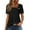 Black, variant on Under $10 2025 Elbow Length Tee Shirts for Women Womens Tops Women's V Neck T Shirts Green T Shirt Women Red Top Plus Size Tshirts for Women Loose Fit