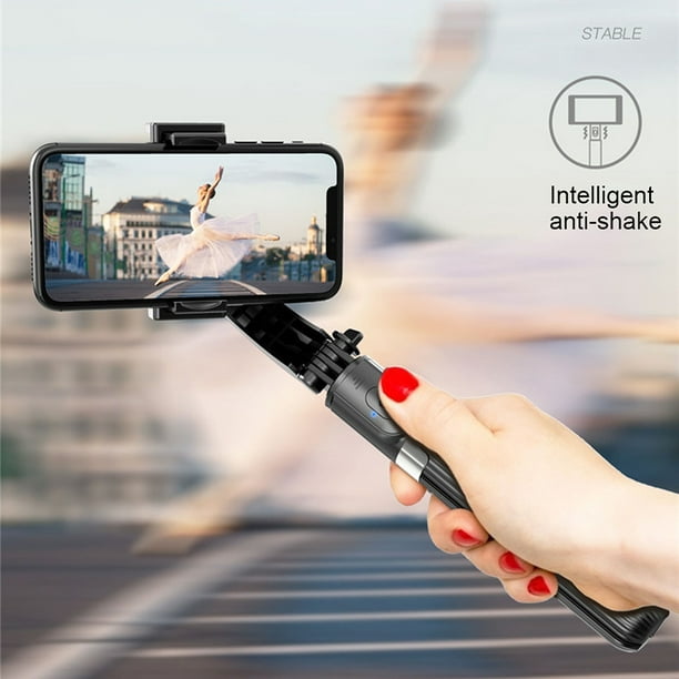Incitar años Dislocación del cardán estabilizador para teléfono equilibrio automático trípode/palo  Selfie con control remoto Bluetooth para Smartphone cámara Gopro -  Walmart.com