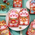 thumbnail image 4 of 6Pcs Red Envelope Cartoon Pattern Creative Hot Stamping Process Best Wishes 2023 New Year Lucky Money Red Bag for Home, 4 of 7