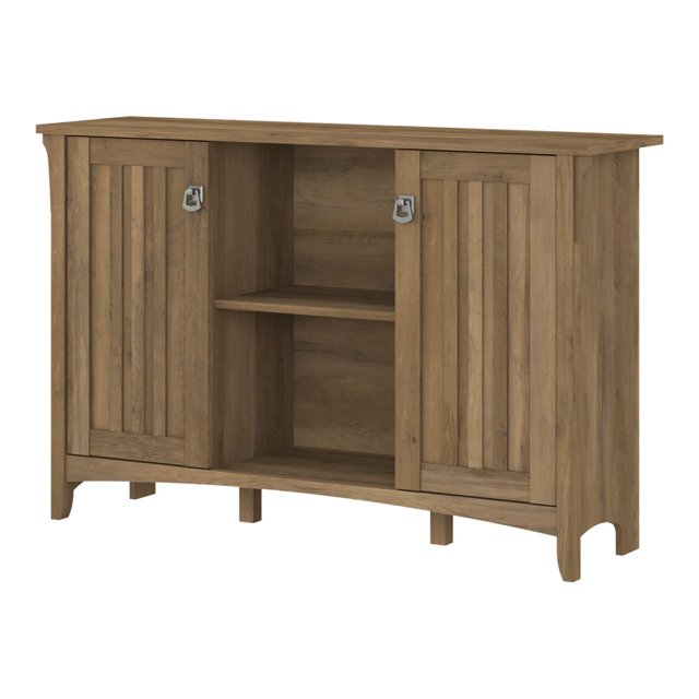 Bush Furniture Salinas Armoire de Rangement d'Accent avec Portes, Pin Récupéré