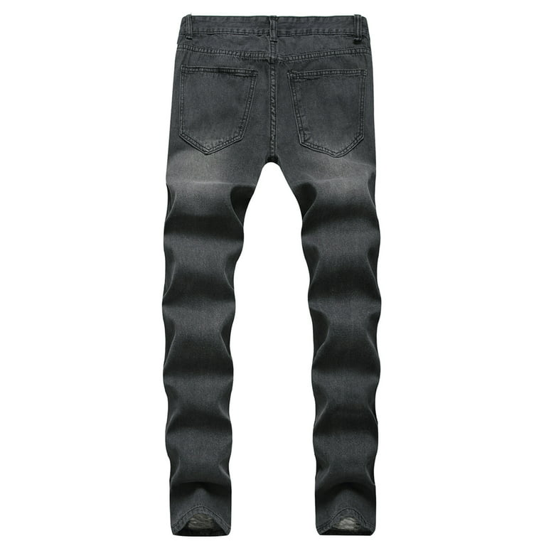High Quality Mens Stretchy Ripped Skinny Jeans With Biker Embroidery And  Cartoon Print Slim Fit Denim With Destroyed Holes Hip Hop Black Style  J230630 From Us_florida, $19.58