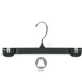 thumbnail image 3 of INTERNATIONAL HANGER Black Plastic Bottom Hanger with Pinch Grips, 50 Pack, 3 of 3
