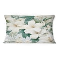 thumbnail image 2 of Designart "Minimalist Tropical Florals I" Tropical Printed Throw Pillow, 2 of 5