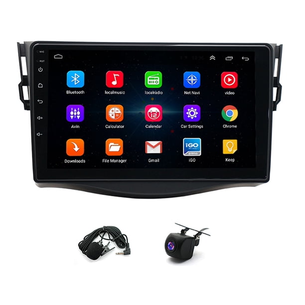 Radio estéreo para coche Gsuatey para Toyota Rav4 2007-2012, radio para coche con pantalla táctil, CarPlay inalámbrico, Android Auto, MirrorLink, navegación GPS, WiFi, Bluetooth, FM/RDS