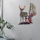 thumbnail image 5 of Arte de pared de metal: decoración de ciervos para colgar en la pared, escena de bosque, arte de pared para interiores y exteriores, obra de arte de animales, decoración Marrón rústico, 5 of 9
