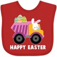 thumbnail image 3 of Inktastic Happy Easter Bunny Delivering Easter Eggs Boys or Girls Baby Bib, 3 of 4